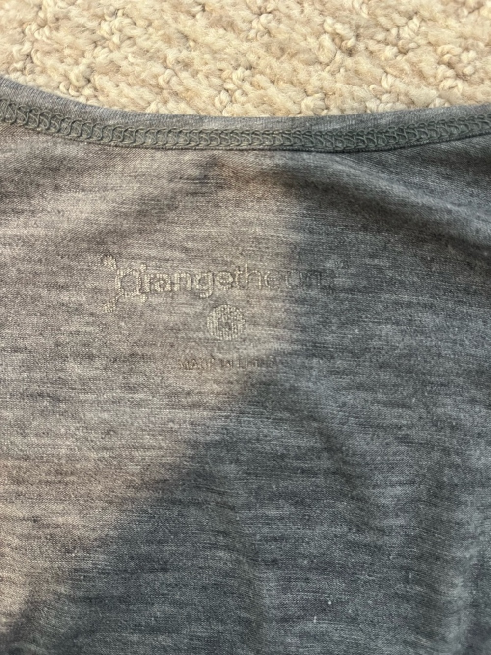 Orangetheory women’s Grey 'More Life' Cropped Tee- Size Medium - Picture 3 of 3